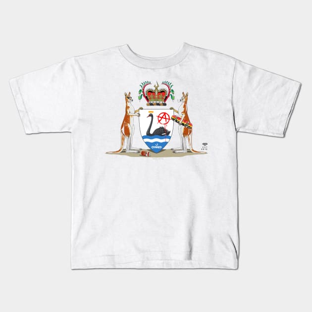 Perth, Australia Coat of arms, well sort of ;) Kids T-Shirt by rolphenstien